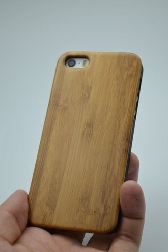 Чехол-накладка из бамбука для iPhone 5/5s
